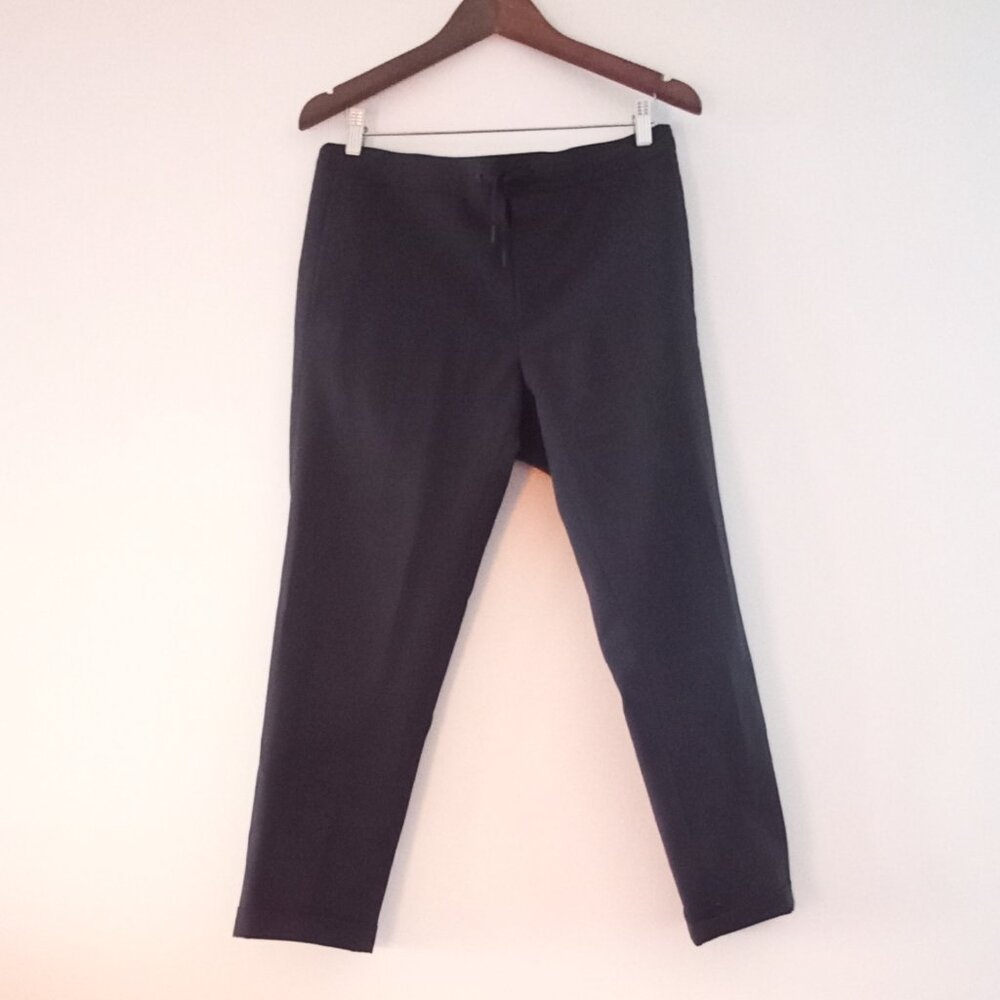 SANDRO PARIS mid rise casual trousers with elastic and drawstring waist